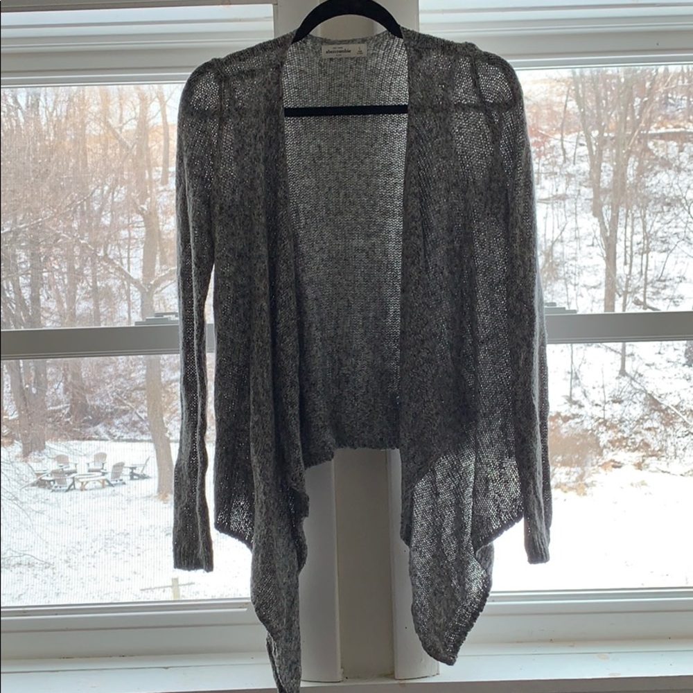 Abercrombie Grey Cardigan Sweater